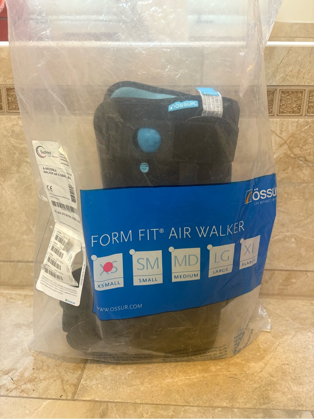 FORM FIT Medical Walking Boot Brace OSSUR Formfit Air Walker Lowtop XSMALL